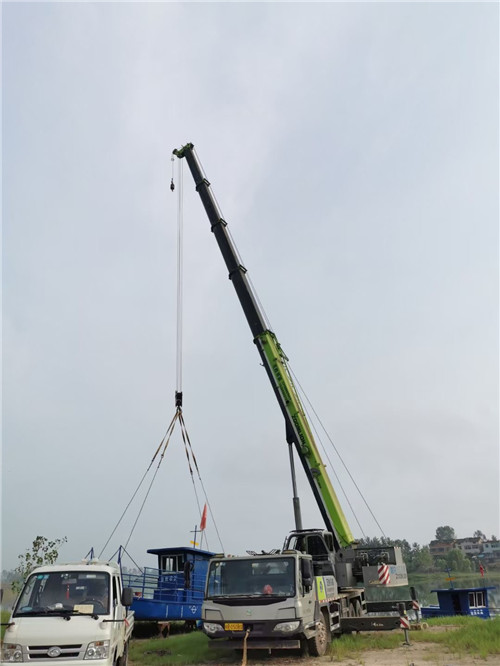 涟源市桥梁建设吊装案例